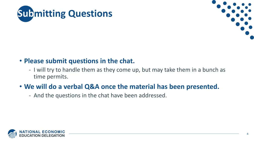 submitting questions