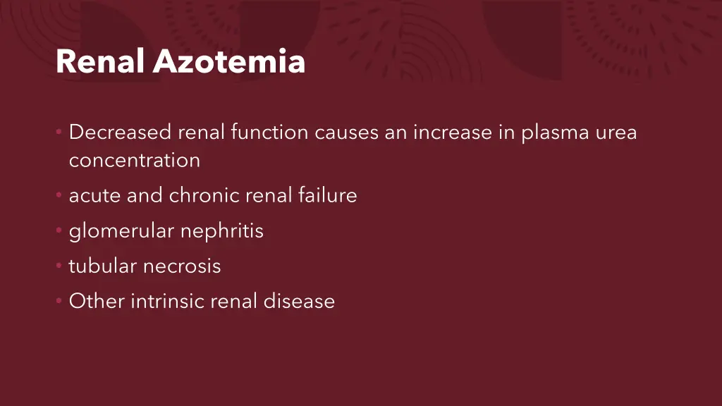 renal azotemia