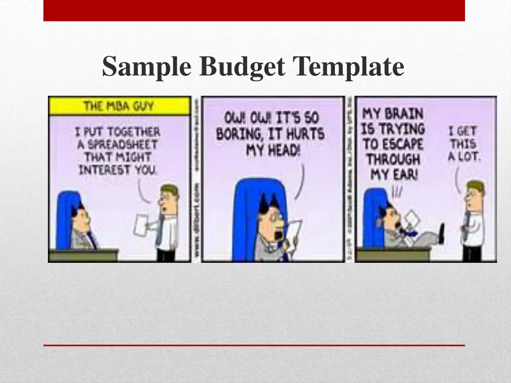 sample budget template