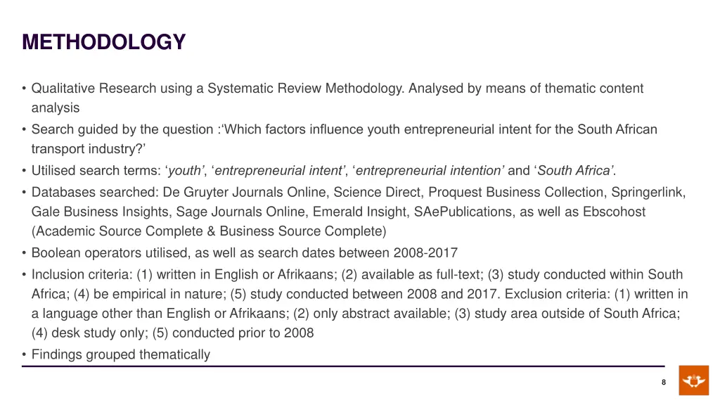 methodology