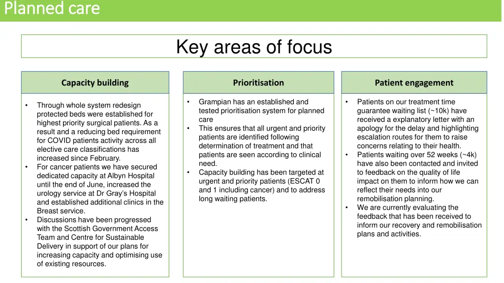 planned care planned care