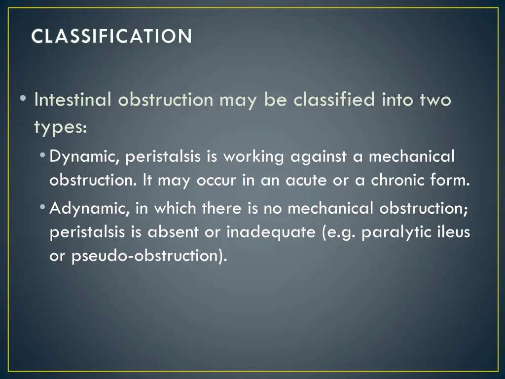 classification