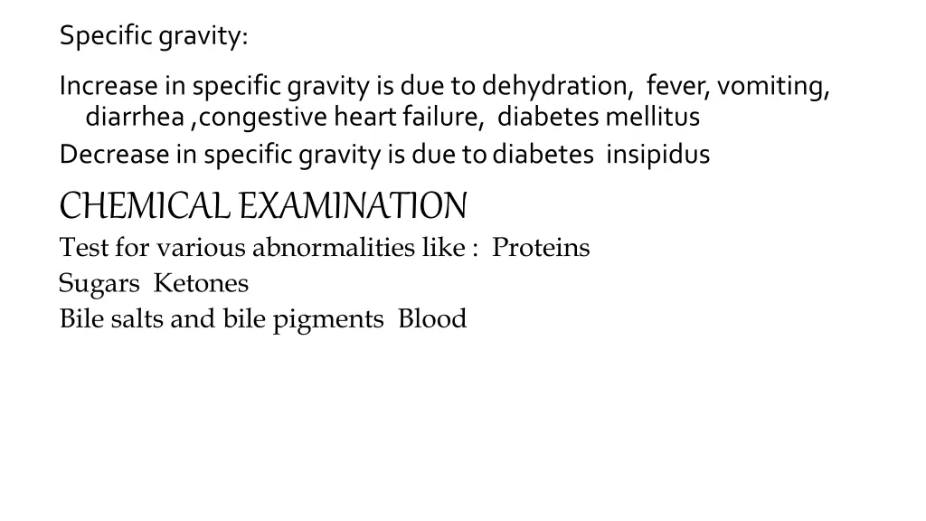 specific gravity normal value of specific gravity