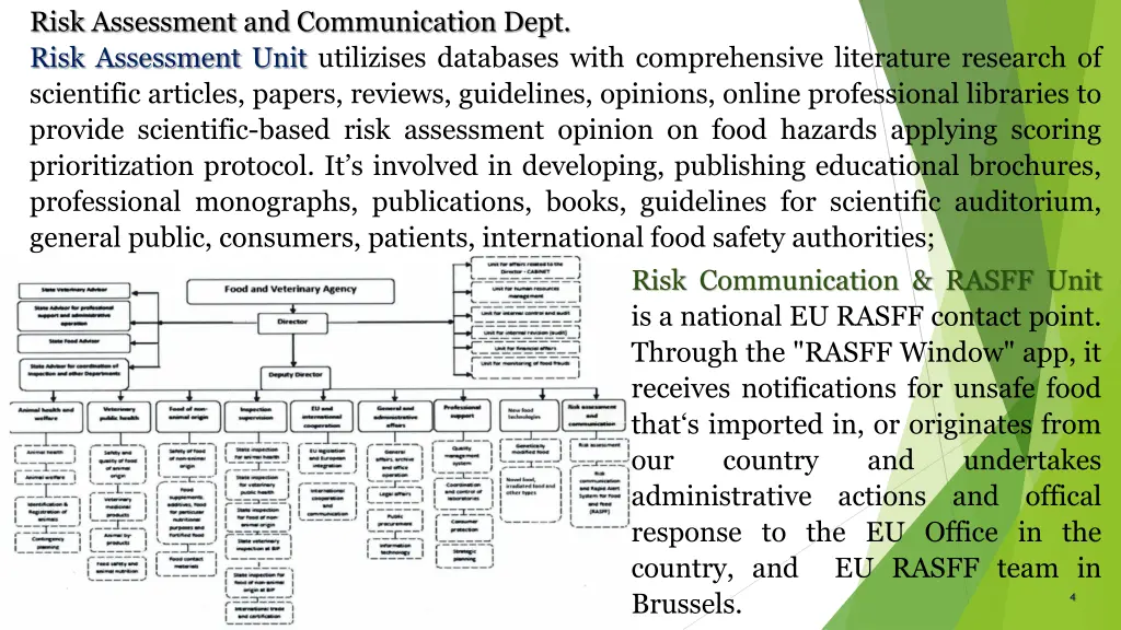 risk assessment and communication dept risk