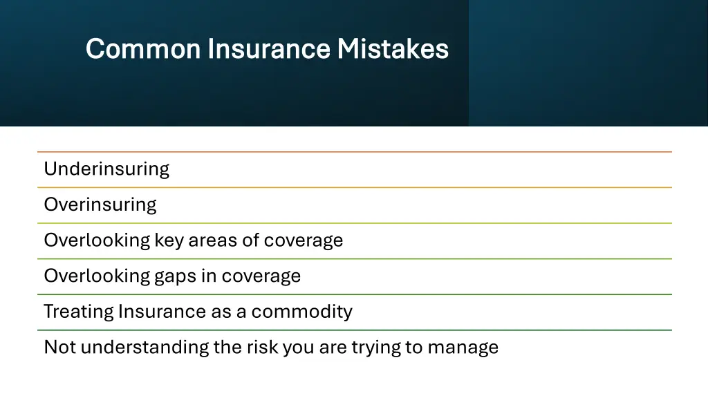 common insurance mistakes common insurance