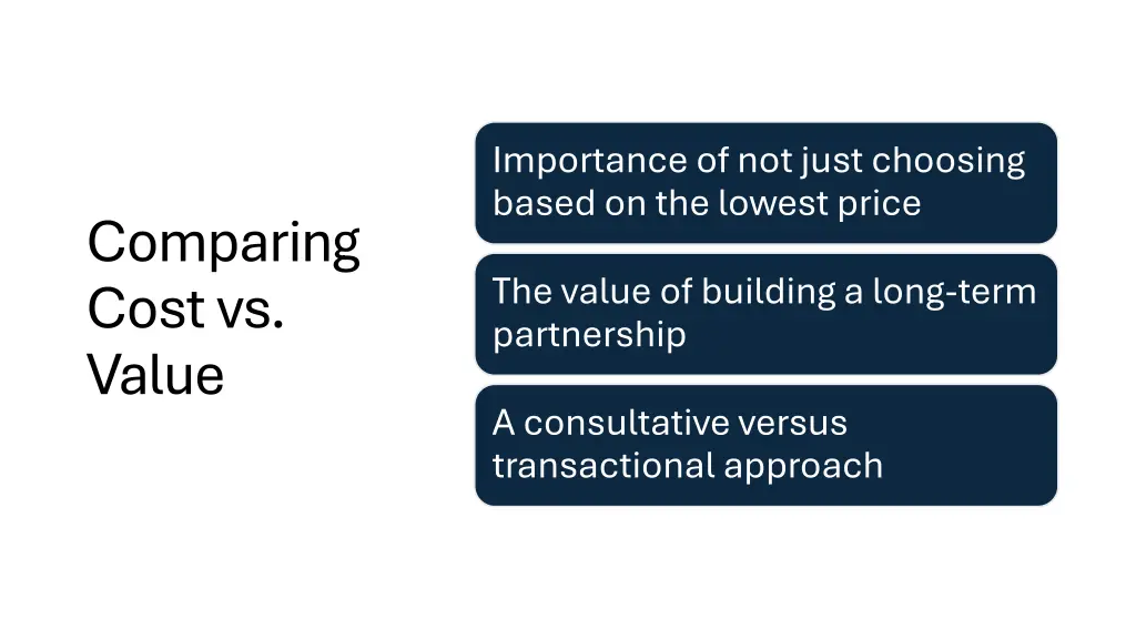 importance of not just choosing based