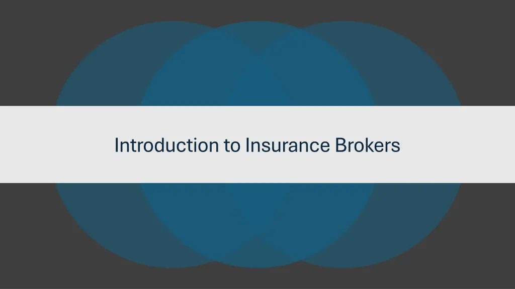 introduction to insurance brokers
