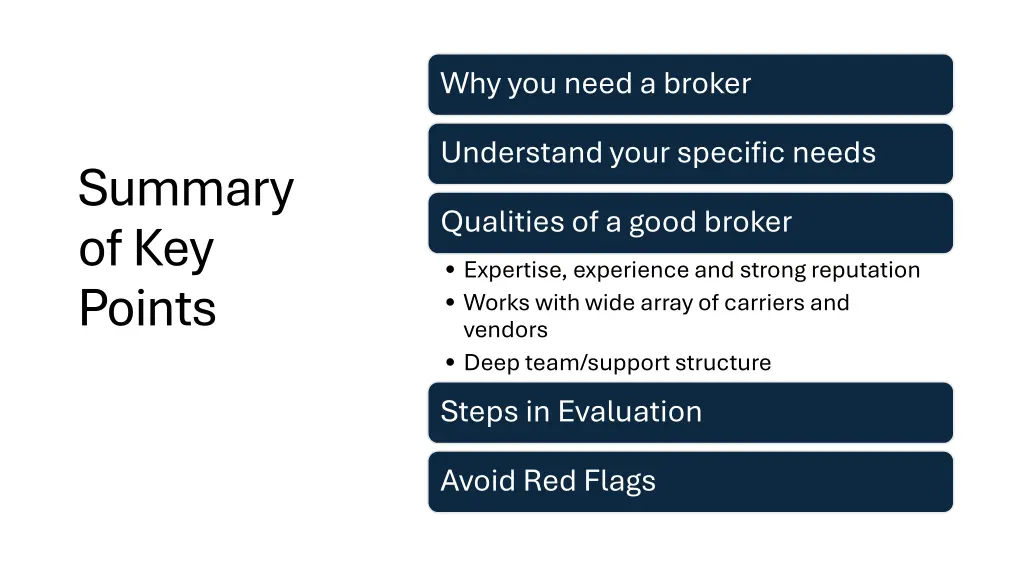 why you need a broker