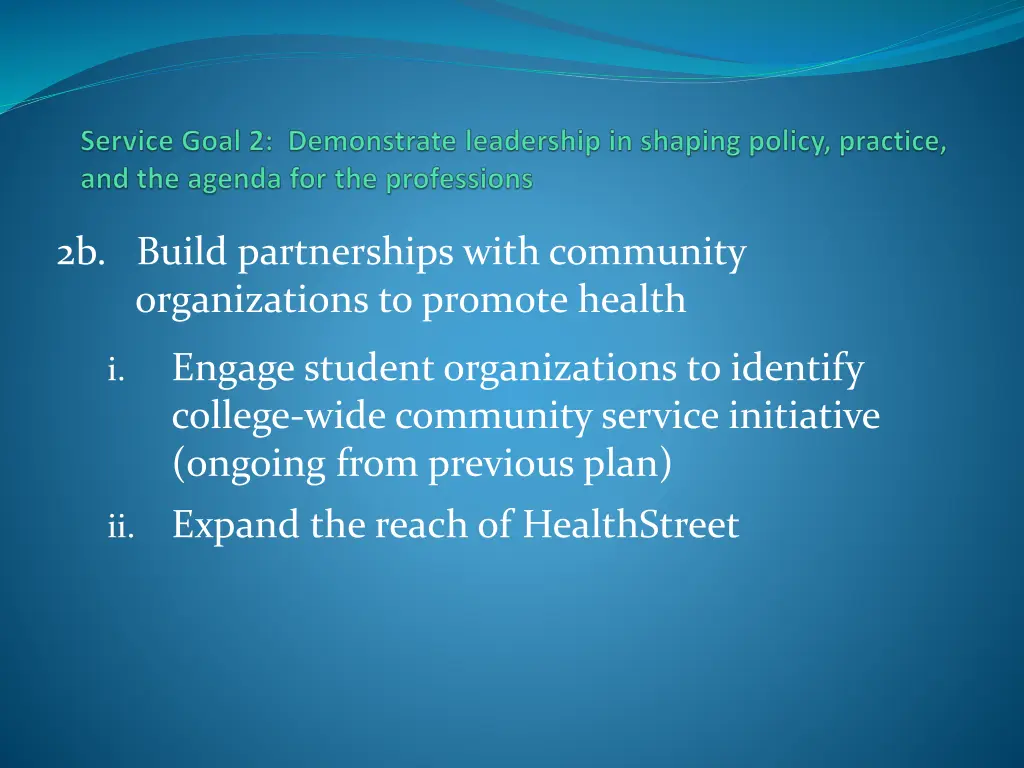 2b build partnerships with community
