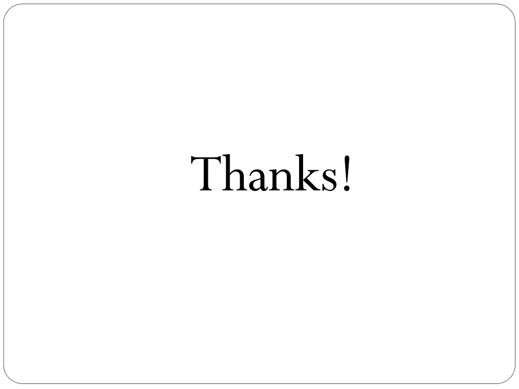 thanks