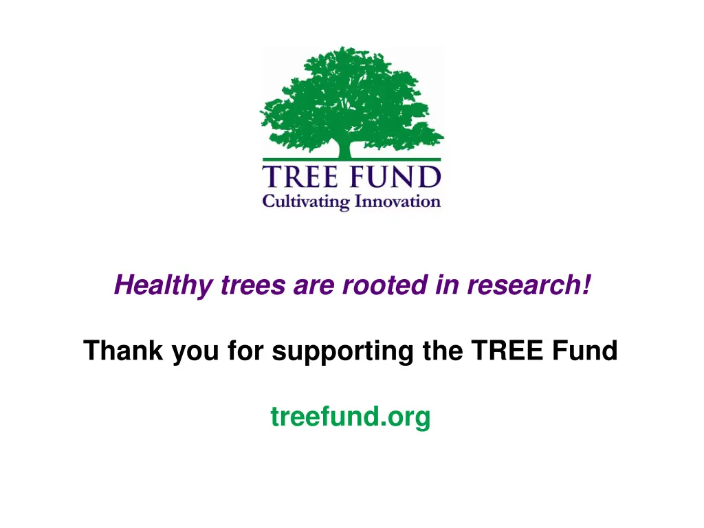 healthy trees are rooted in research