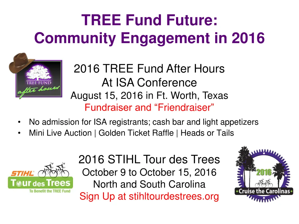 tree fund future community engagement in 2016