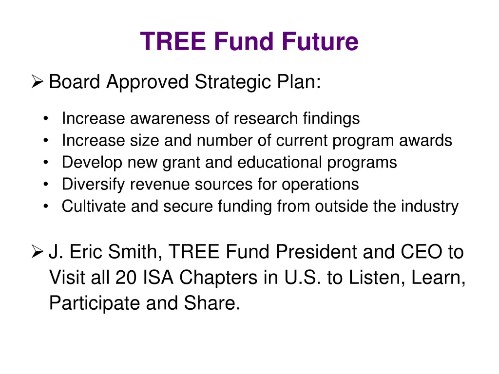 tree fund future