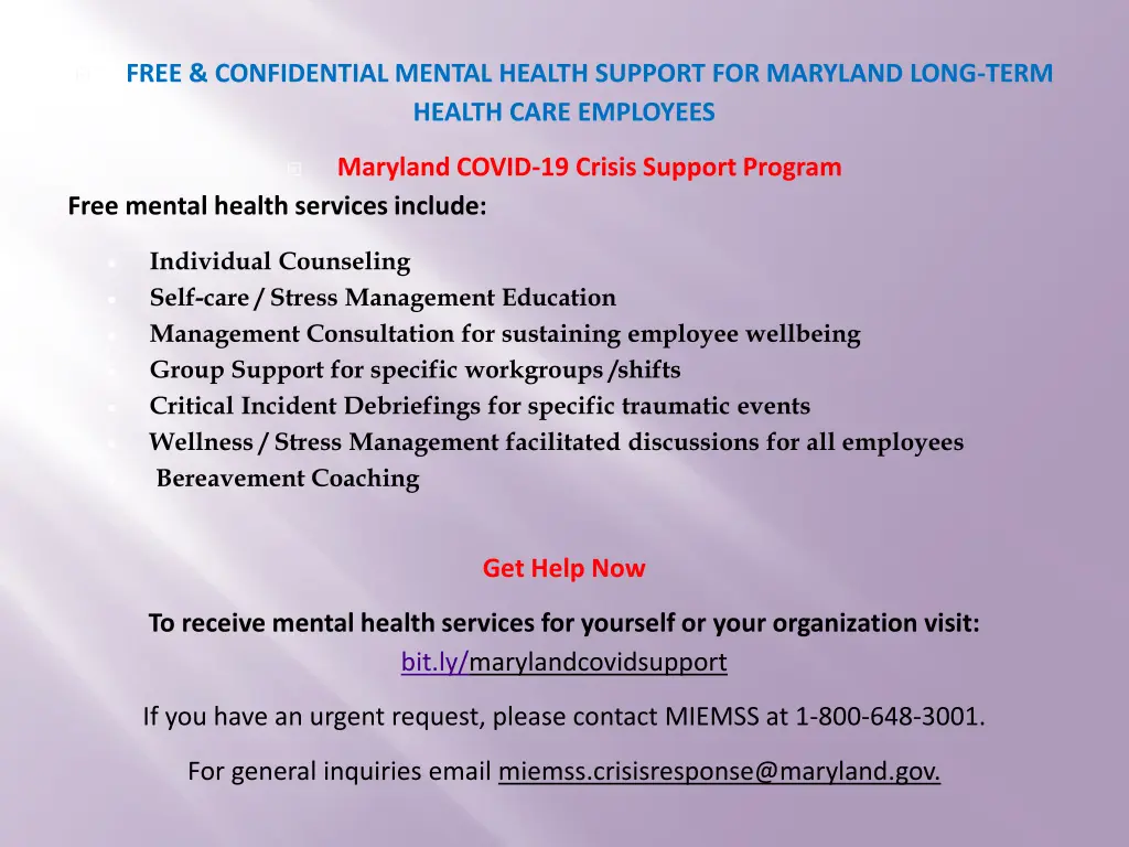 free confidential mental health support