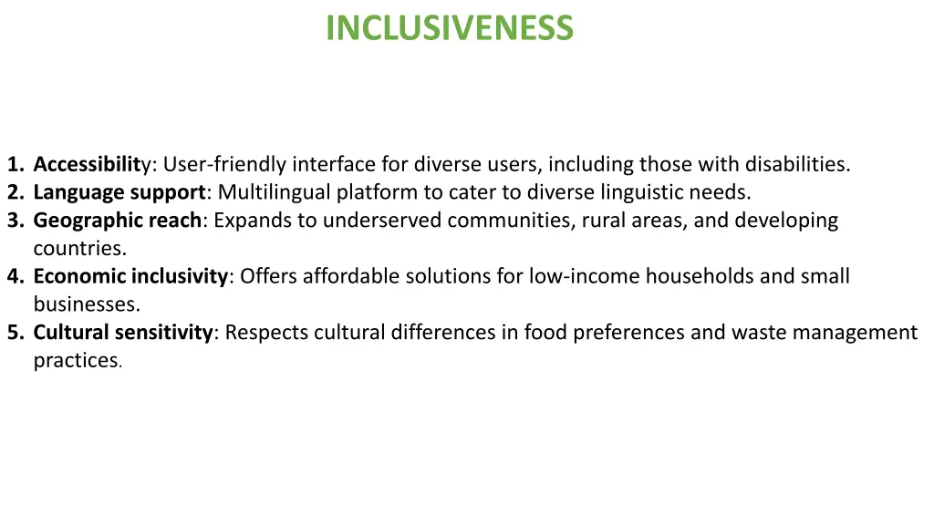 inclusiveness