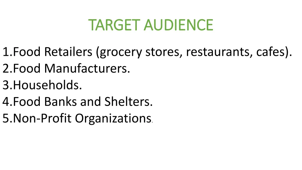 target audience target audience