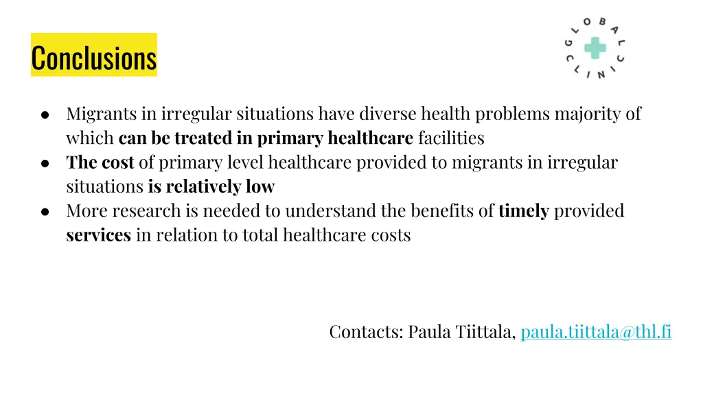 conclusions