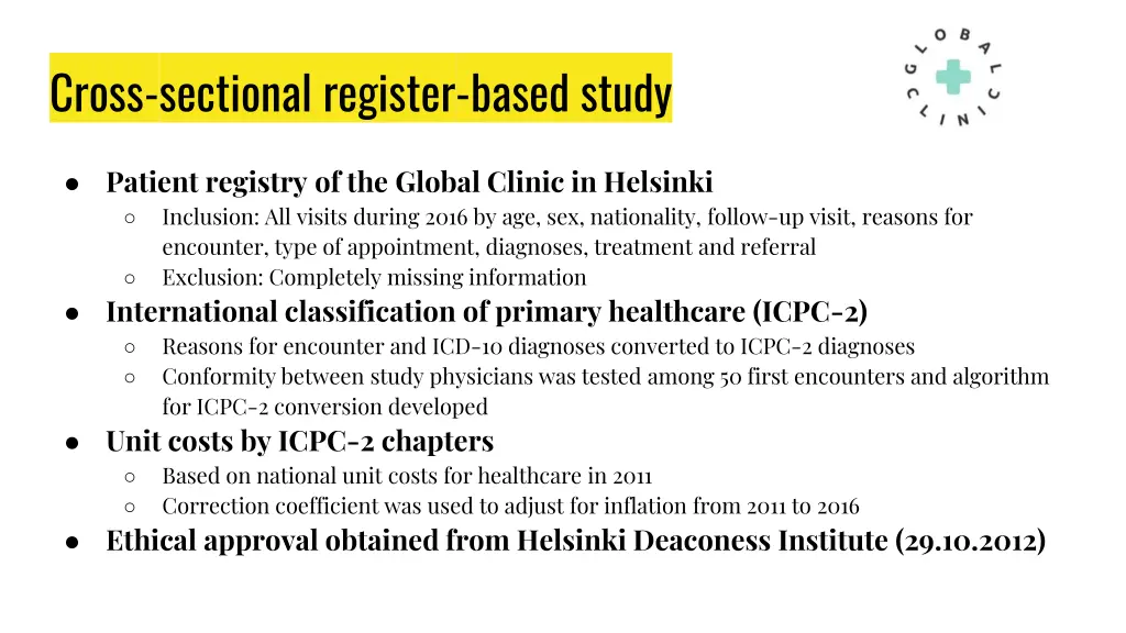 cross sectional register based study