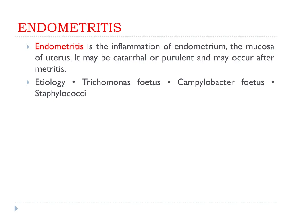 endometritis