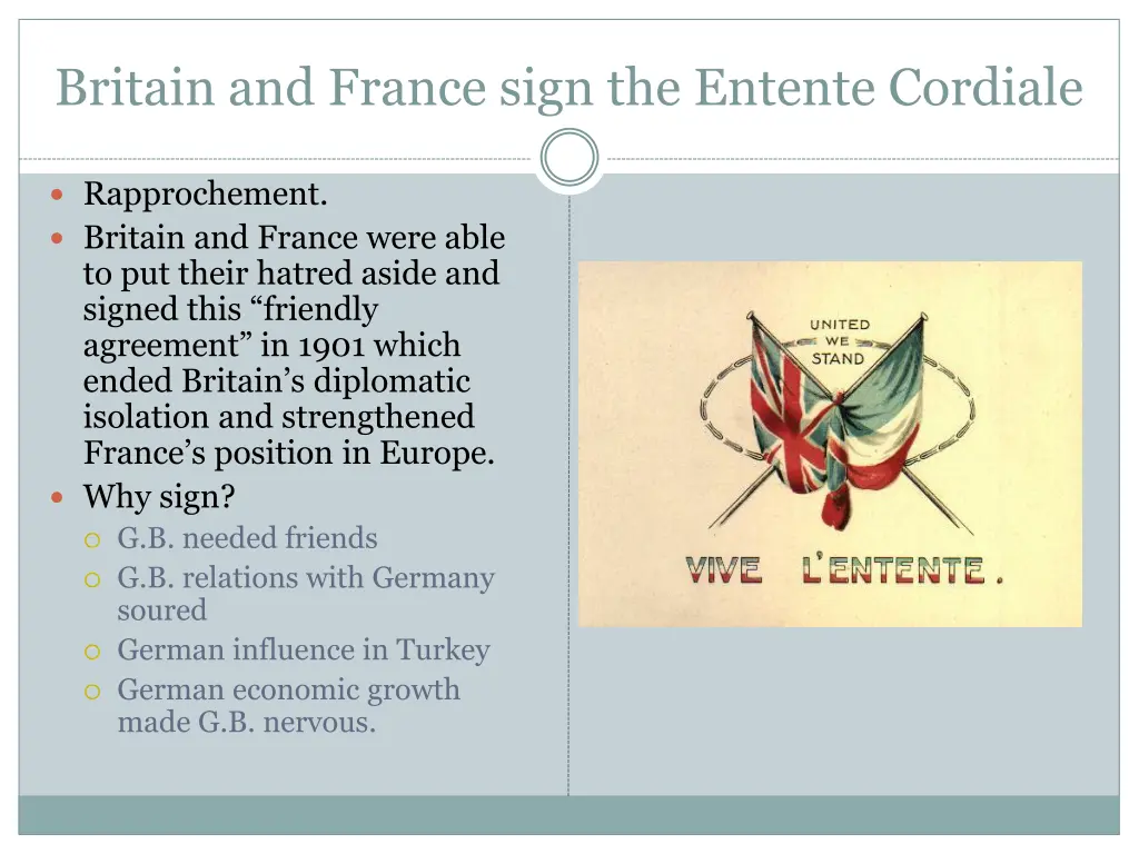 britain and france sign the entente cordiale