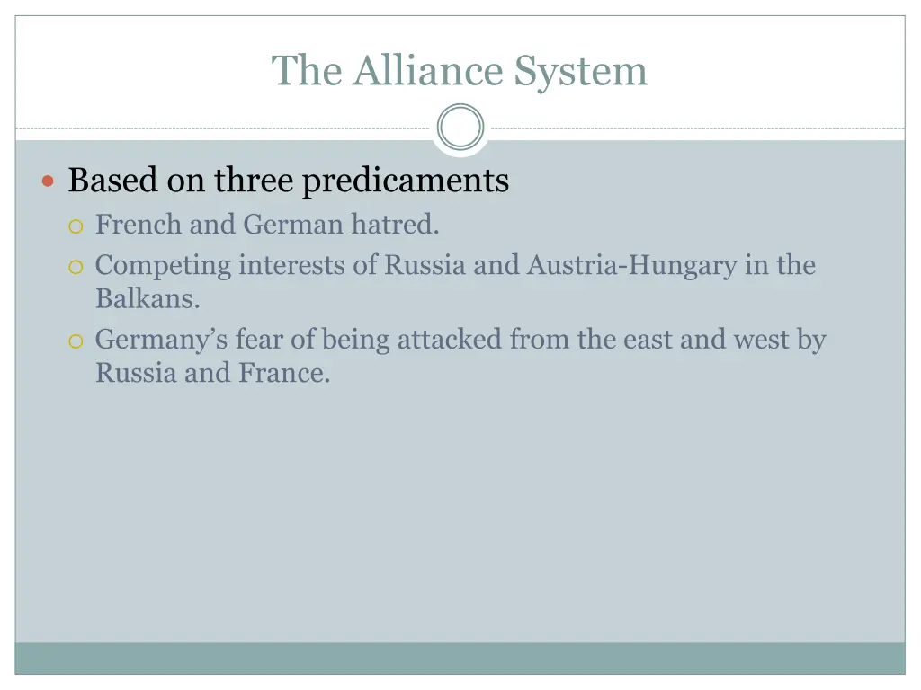 the alliance system 1