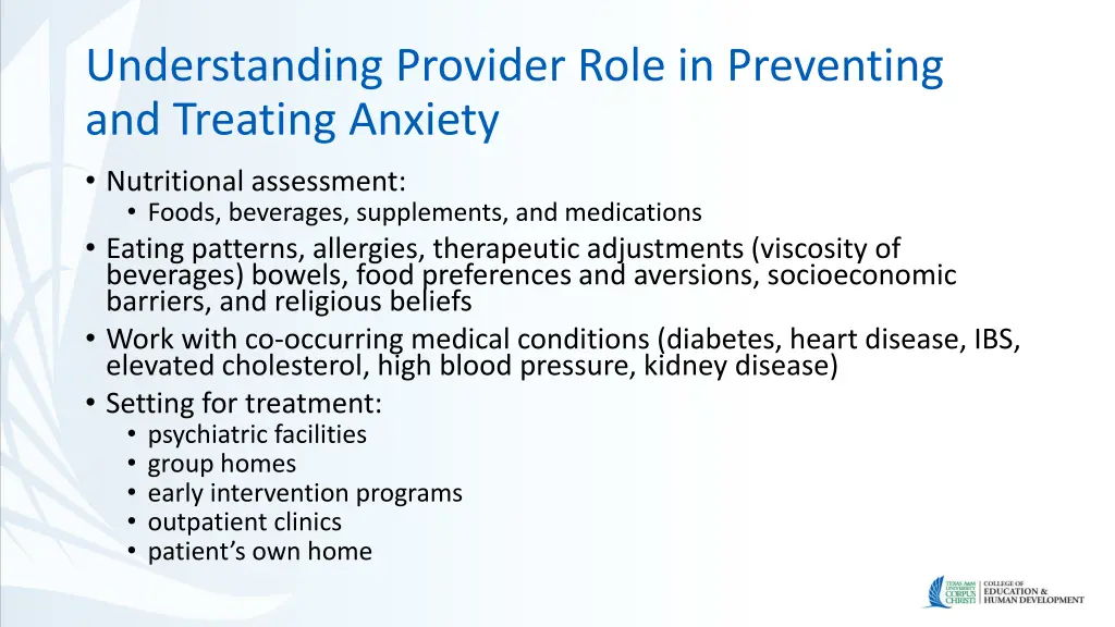 understanding provider role in preventing