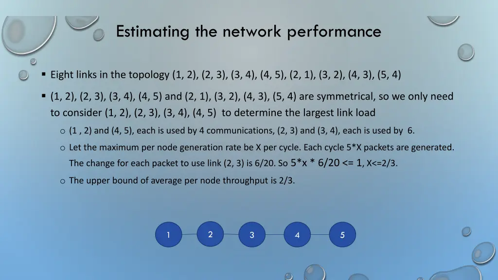 estimating the network performance 3