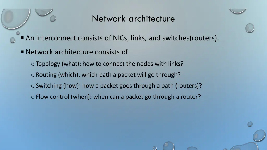 network architecture