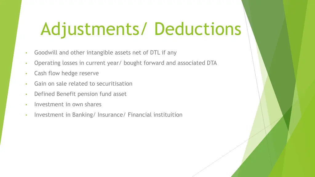 adjustments deductions