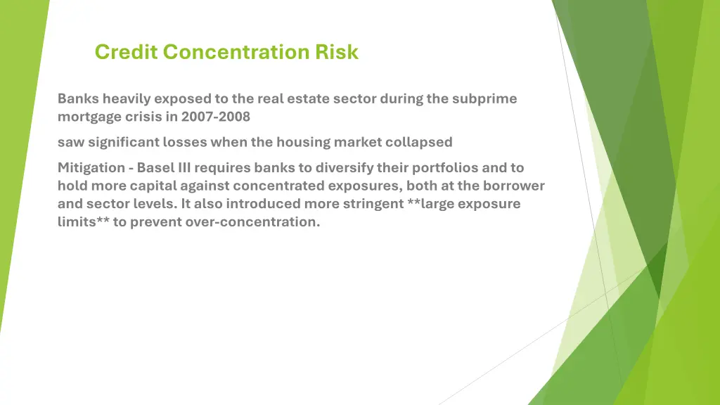 credit concentration risk