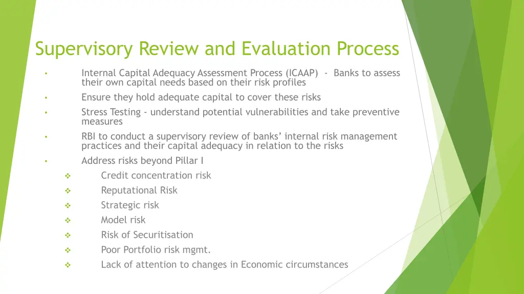 supervisory review and evaluation process