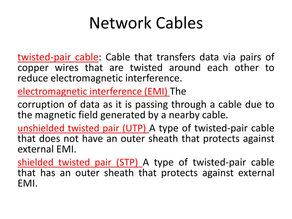 network cables
