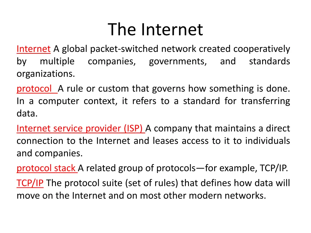 the internet