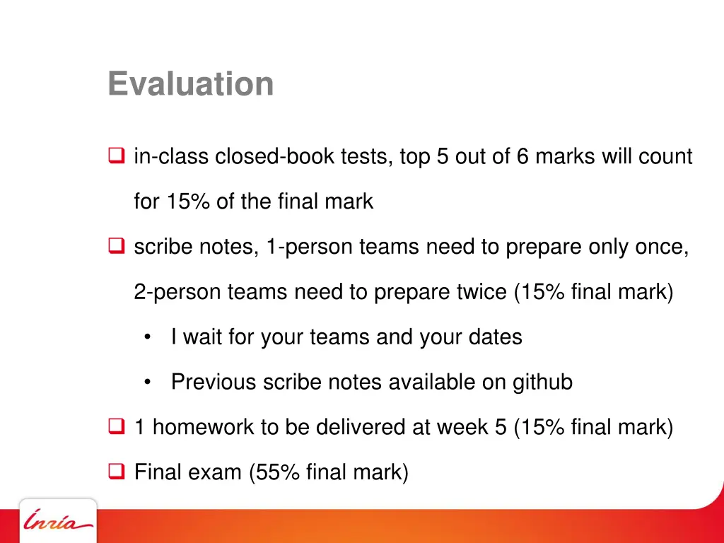 evaluation