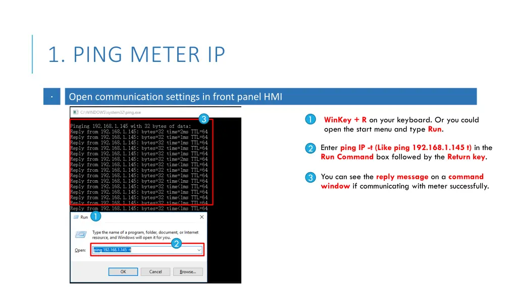 1 ping meter ip