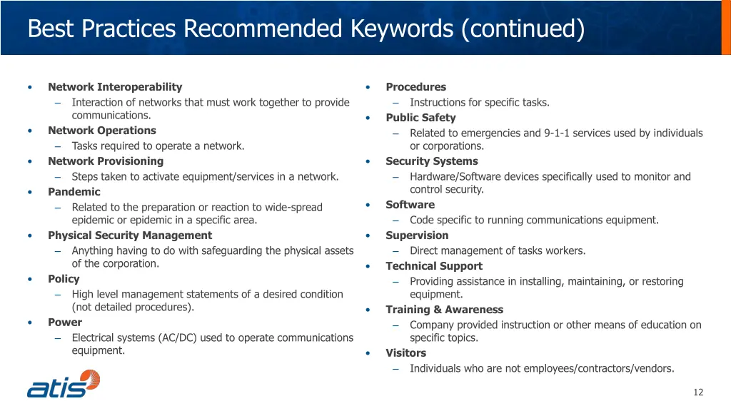 best practices recommended keywords continued 1