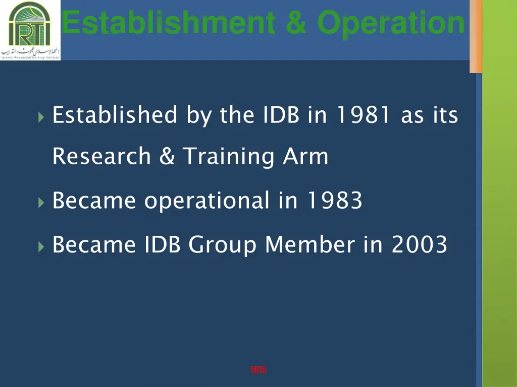 establishment operation