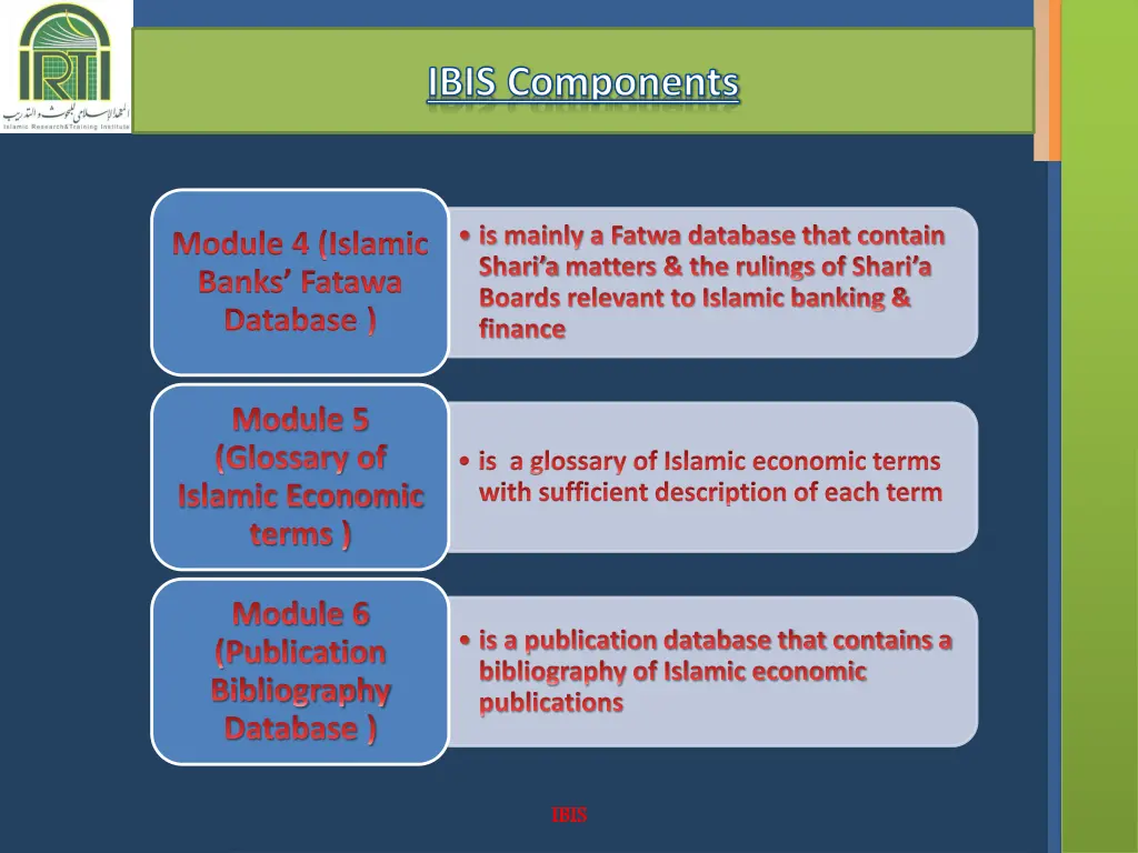 ibis components 1