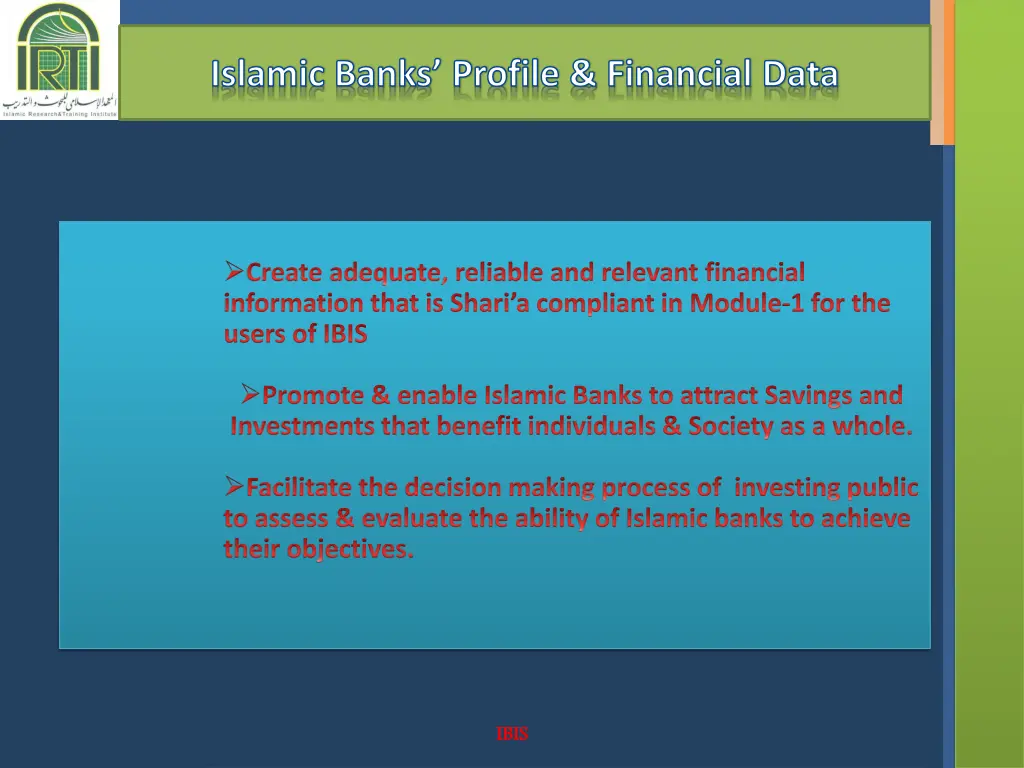 islamic banks profile financial data 2