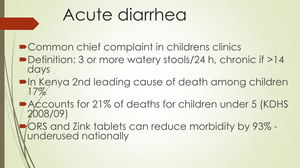 acute diarrhea