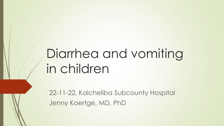 diarrhea and vomiting in children
