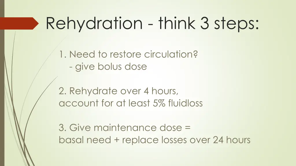 rehydration think 3 steps