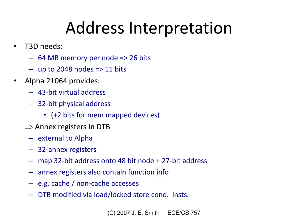 address interpretation