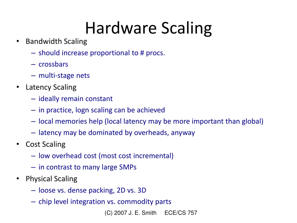 hardware scaling