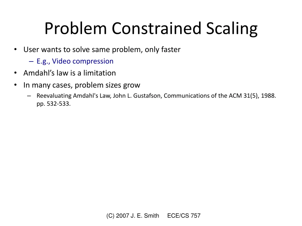 problem constrained scaling