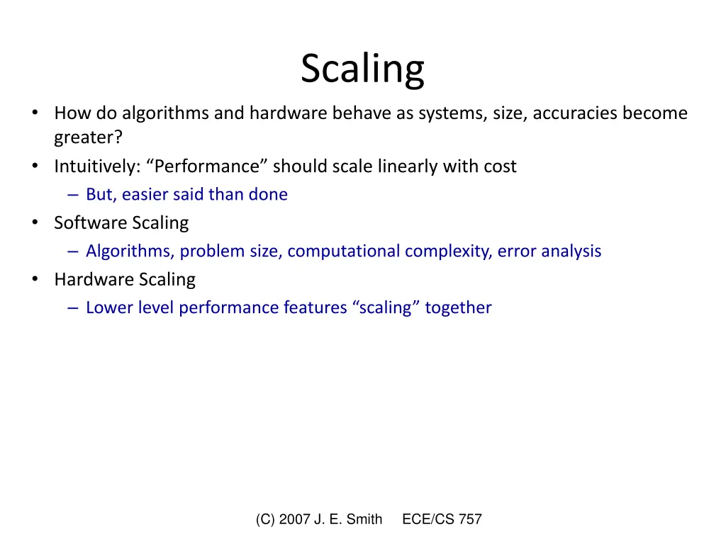 scaling