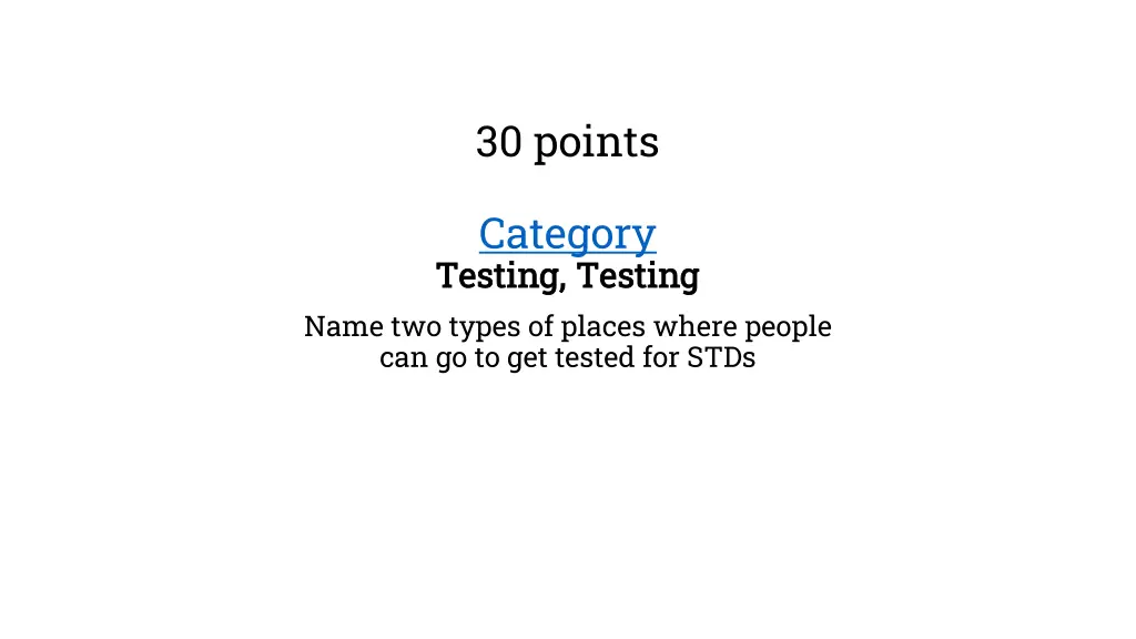 30 points 1