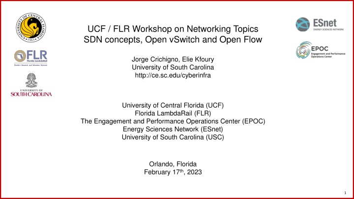 ucf flr workshop on networking topics