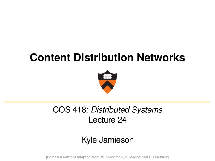 content distribution networks