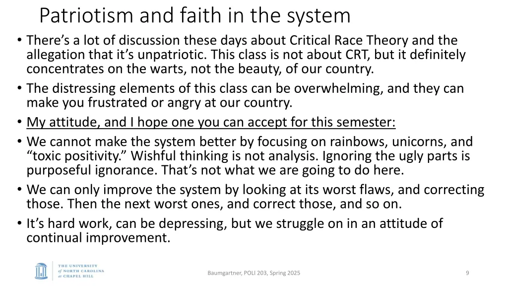 patriotism and faith in the system there